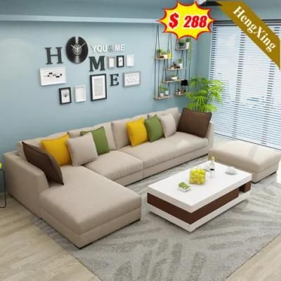Cheap Design Modern Home Living Room Sofas Customized Size Color Office U Shape Fabric Sofa