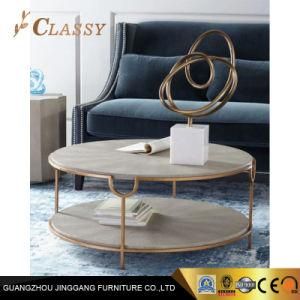Round Shape Marble Coffee Table Hotel Sofa Table Furniture