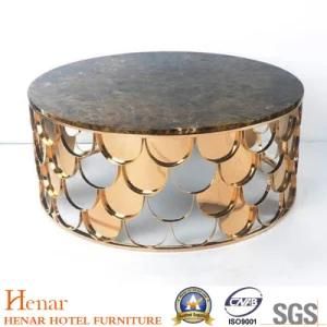 Stainless Steel Round Coffee Table Henar