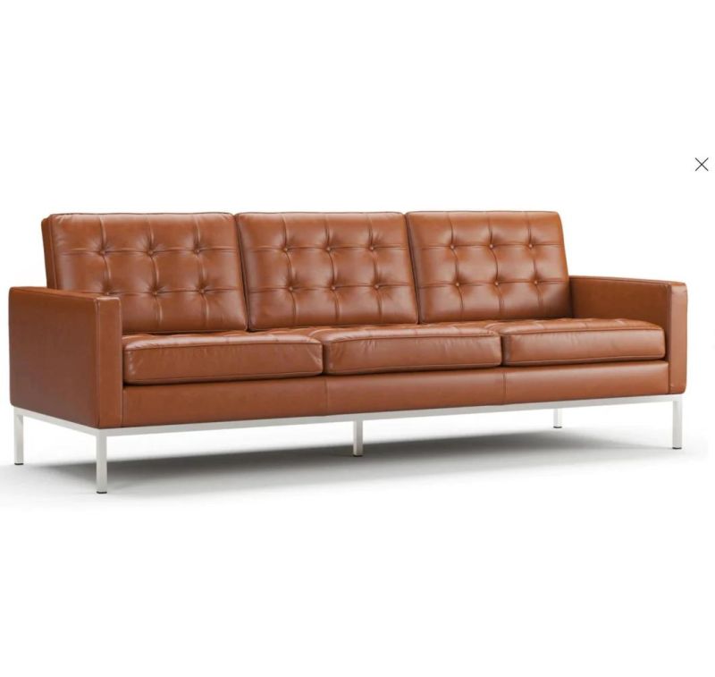 Vintage Leather Sofa 3 Seater 6112-3#