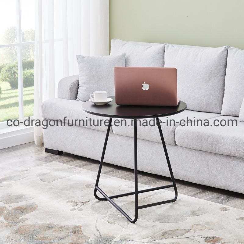 Fashion Minimalism Home Furniture Steel Coffee Table with Marble Top