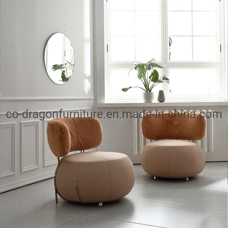Fashion Fabric Leisure Sofa Chair with Metal for Modern Furniture