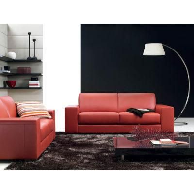 Modern Genuine Leather Hotel Sofa Bed