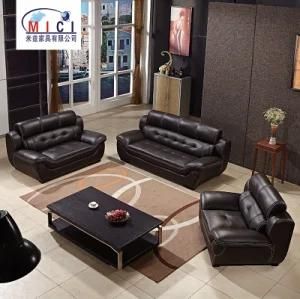 Classic Black Leather Set Furniture for Living Room