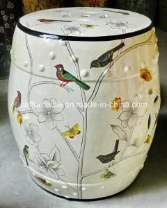 Oriental Hand Painted Home Decoration Porcelain Drum Stool
