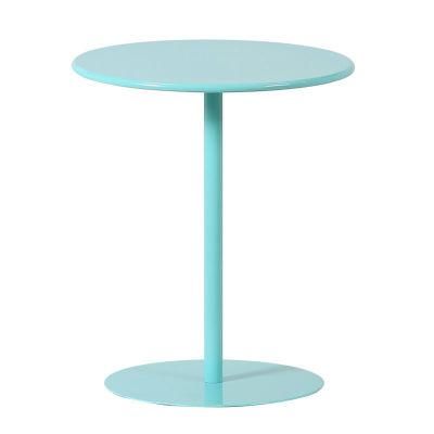 Hot Selling Round Coffee Table Waterproof Small Metal Sofa Table