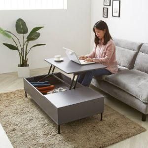 Modern Design Furniture MDF Top Tea Coffee Dining Table with Metal Leg
