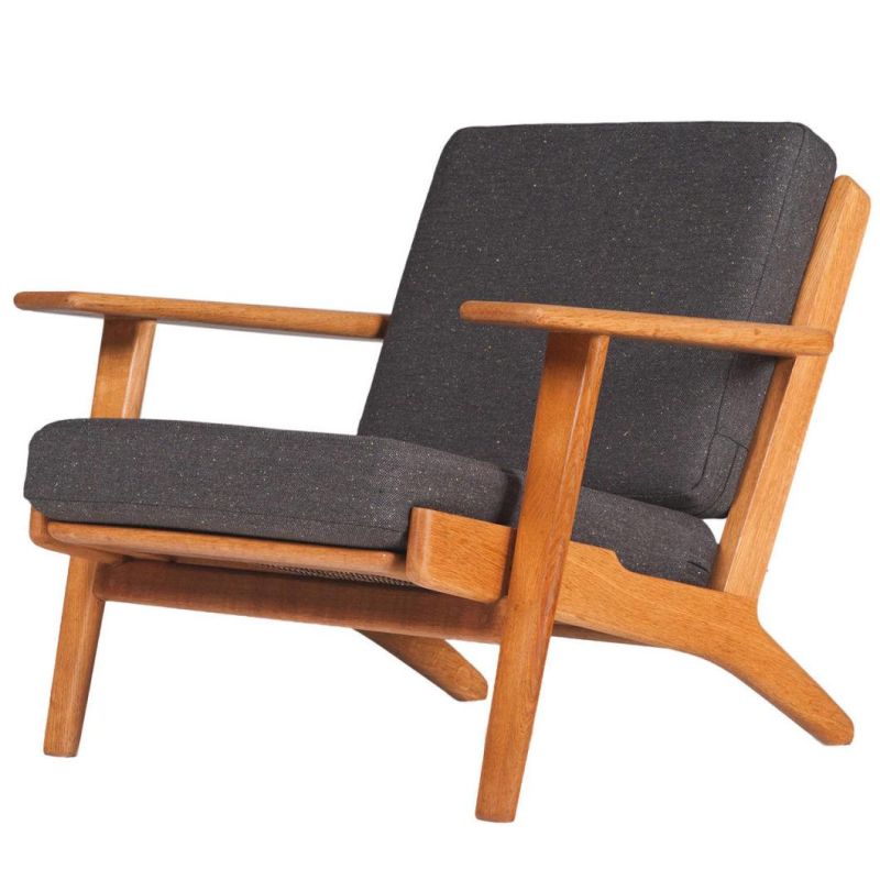 Hans Wegner Plank 1 Seater Wooden Frame Sofa Chair