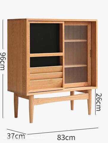 Beech Solid Wood Natural Wood Color Storage Cabinet