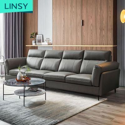 Low Back ISO 8191 Home Furniture Modern Style Leather Sofa Hot Sale Rap1K