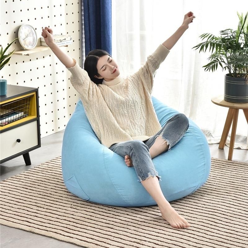 Leisure Fluffy Comfortable Coffee Lazy Lounger Bean Bag Sofa Chair