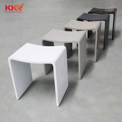 Dining Room Seat Corian Acrylic Solid Surface Bathroom White/Grey/Black Shower Stool 1.43