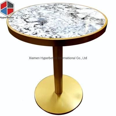 Colorful Backlit Marble Granite Bistro Table Tops for Bar