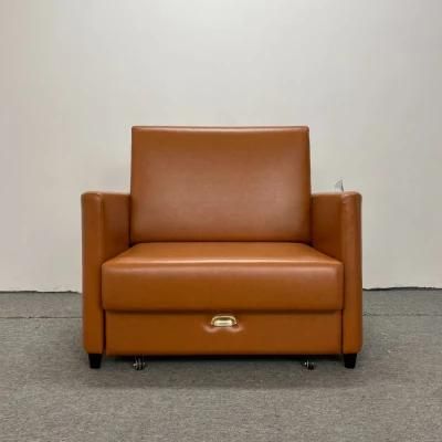 Single Seat Technology Cloth Sofa Bed Study Office Lunch Break