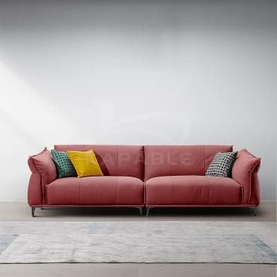 Modern Home Fabric Leather Couch for Living Room 9078
