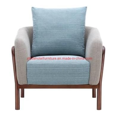 Modern Furniture Woodrn Armrest Living Room Home Bedroom Restaurant Chair