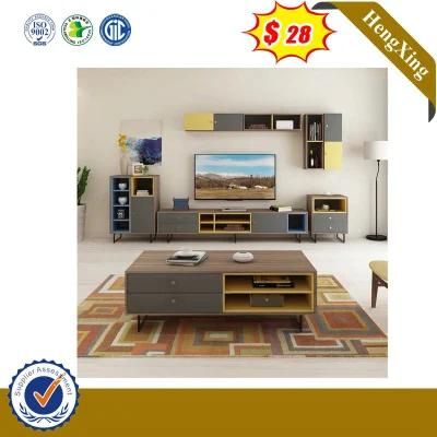 Wholesale Market Modern Office Living Room Furniture Set Wooden TV Stand Office Coffee Tea Table