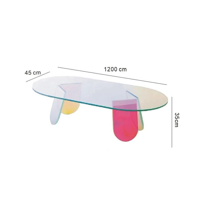 Creative Dazzling Coffee Table Light Luxury Acrylic Table