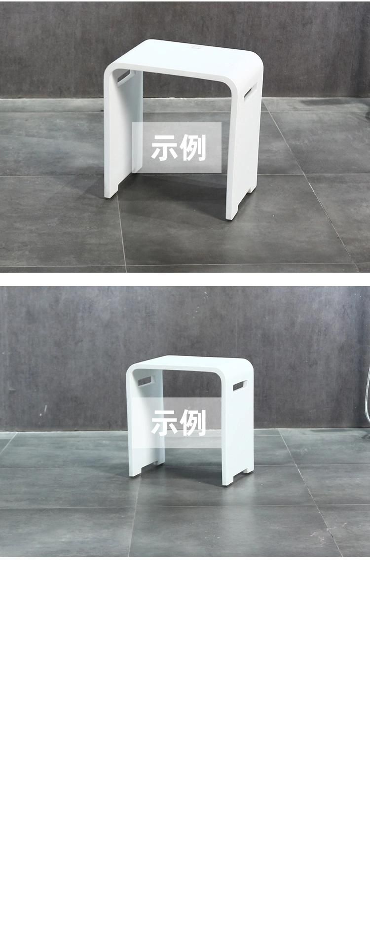 Solid Surface Green Stool Artificial Stone Seat for Dining Room