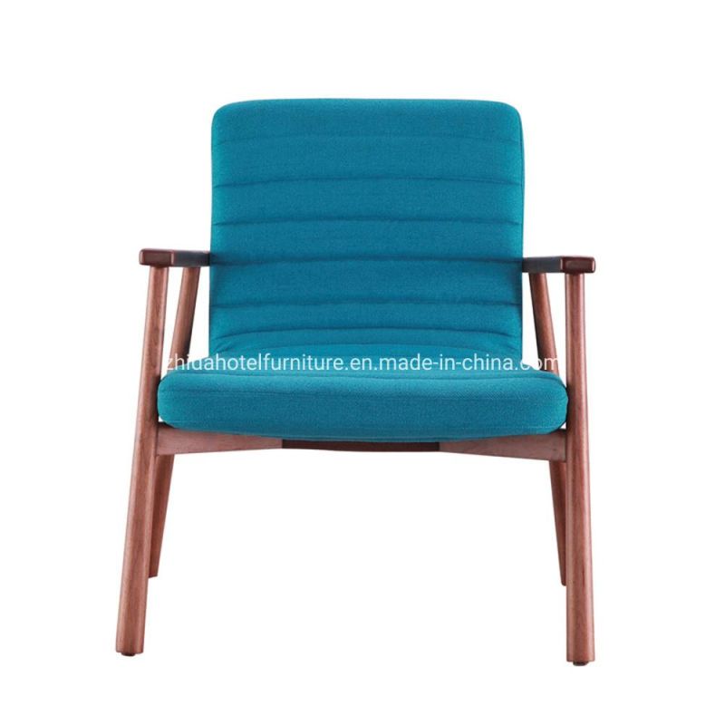 Leisure Style Wooden Living Room Furniture Solid Wood Frame Hotel Chair