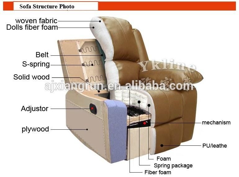 Living Room Comfortable Modern Simple Solid Wood Frame Fabric Single Sofa Chair