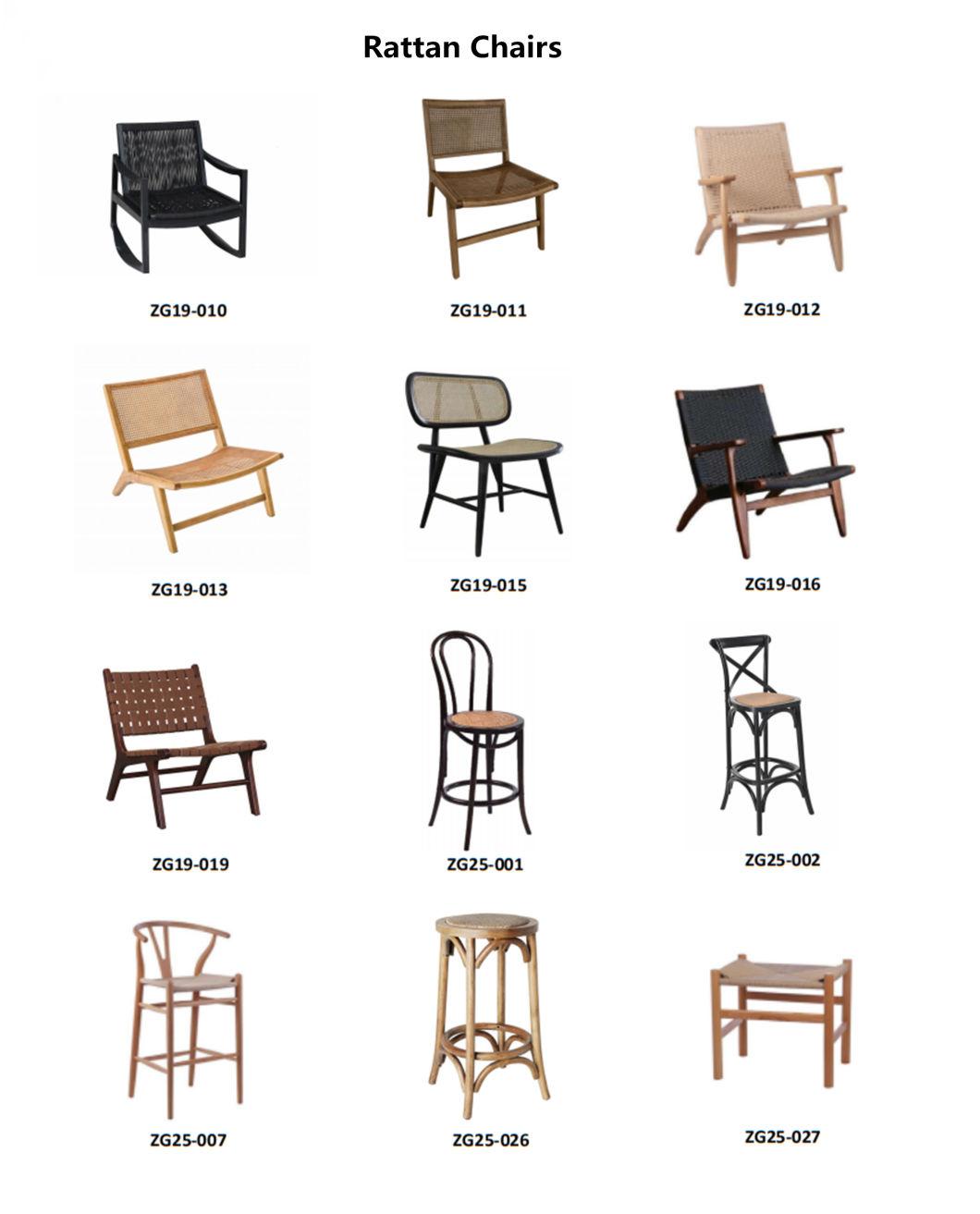 Hot Selling Wood Leisure Rattan Chair with Armrest (ZG19-016)