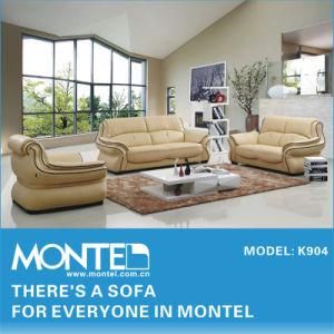 Living Room Furniture Sectional Sofa, Modern Leather Sofa Set (K904)