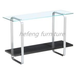 Top Sale! Latest Modern Glass&Wooden Console Table (CT044)