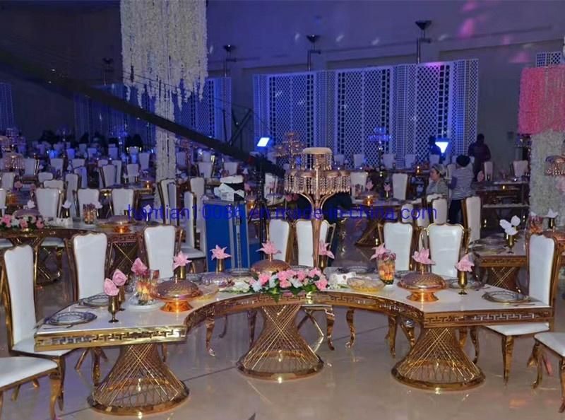Event Furniture Long Royal Hotel Flower Stand Restaurant Luxury Wedding Coffee Table
