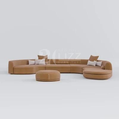 Latest Nordic Designer Solid Wood Home Hotel Furniture Modern Fabric Couch Sofa with Metal Leg