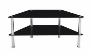 Modern Black Glass TV Stand