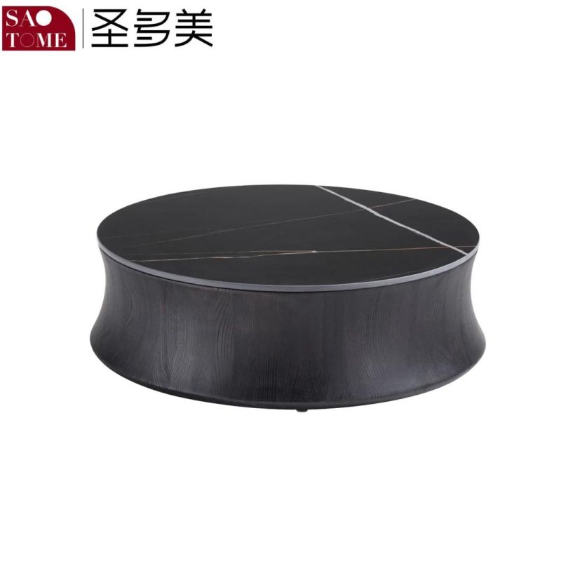 Luxurious Family Living Room Wooden Metal Paint Square Tea Table