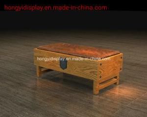 Wooden Shoes Bench for Retail Shop