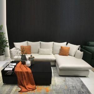 Beige New Design Corner Fabric Sofa for Household Furniture