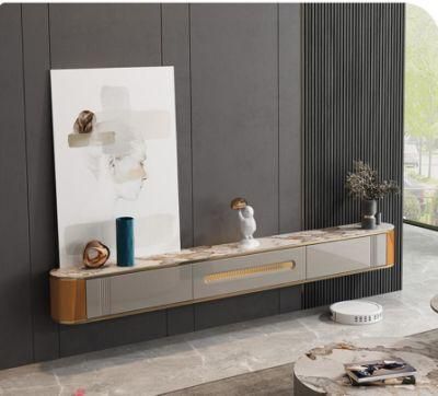 Cheap Price Modern Television Marble Luxury Wall TV Stand Cabinet