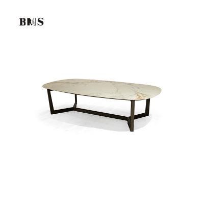 Modern Commercial Space Construction Interior Design Sintered Stone Coffee Table