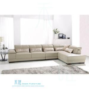 Modern Style Home L-Shape Corner Sofa with PU Leather (611S)