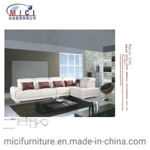 Modern Villas Living Room Furniture Leather Corner Sofa