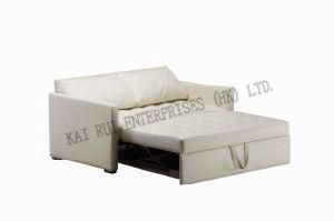 Modern White Fabric Folded Sofa Bed