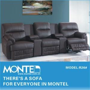 Leather Sofa, Home Theater Recliner Sofa