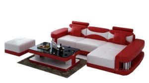 Modern Italian Style L Shaped Leather Sofa for Living Room