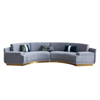 Luxury Living Room Furniture Home Velvet Sofa for Hotel Villa