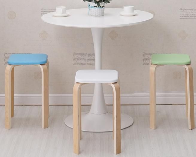 Variety of Stool Color Options, Wooden Furniture Square Stool