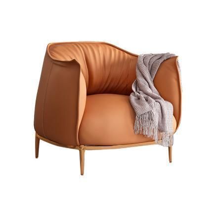 PU Leather Home Furniture Living Room Upholstered Sofa Leisure Sofa Chair