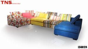 Hot Selling Colorful Fabric Sofa with Good Price (LS4A124)