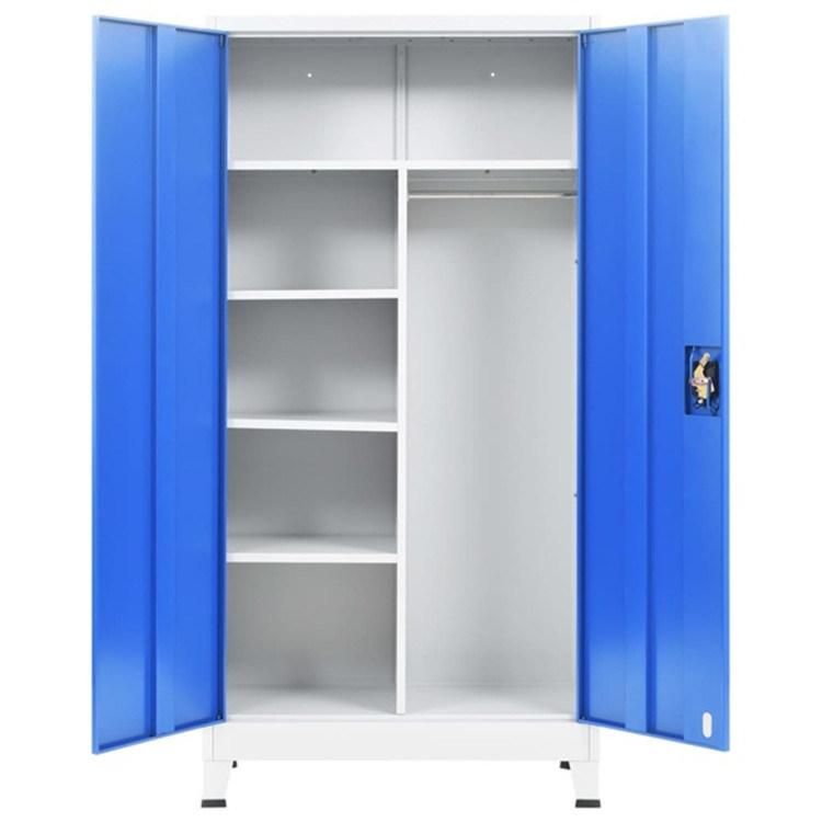 Wholesale Steel Locker Cabinets with 2 Doors Metal Storage Organizer Office Cabinet Wardrobe