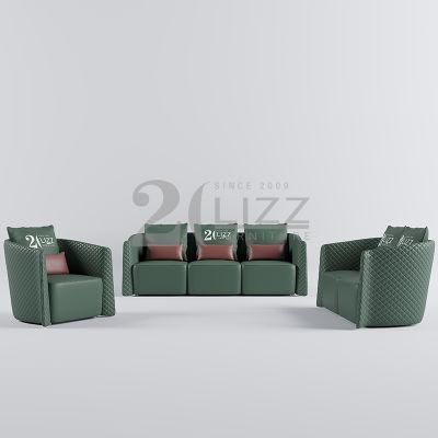 Antique Design Modular Couch Sofa Set Living Room Furniture Modern Real Leather Italian Sofa