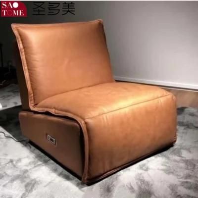 Anti-Fouling Tech Fabric Armrestless Retractable Functional Sofa