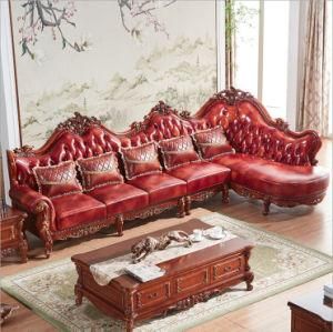 Classical European-Style Home Furniture Leather Recliner Sofa E123