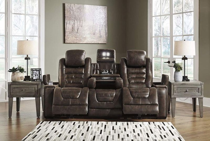 Jky Furniture Luxury Leather Home Cinema Power Recliner Sofa Set with Customerization Functions
